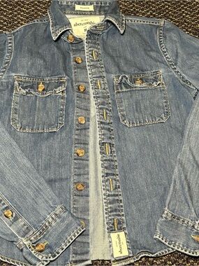Abercrombie & Fitch Light Blue Denim Shirt